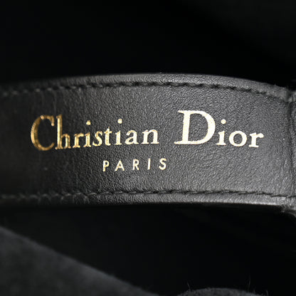 Christian Dior Calfskin Tweed Cannage Medium Toujours Black White 13 of 21
