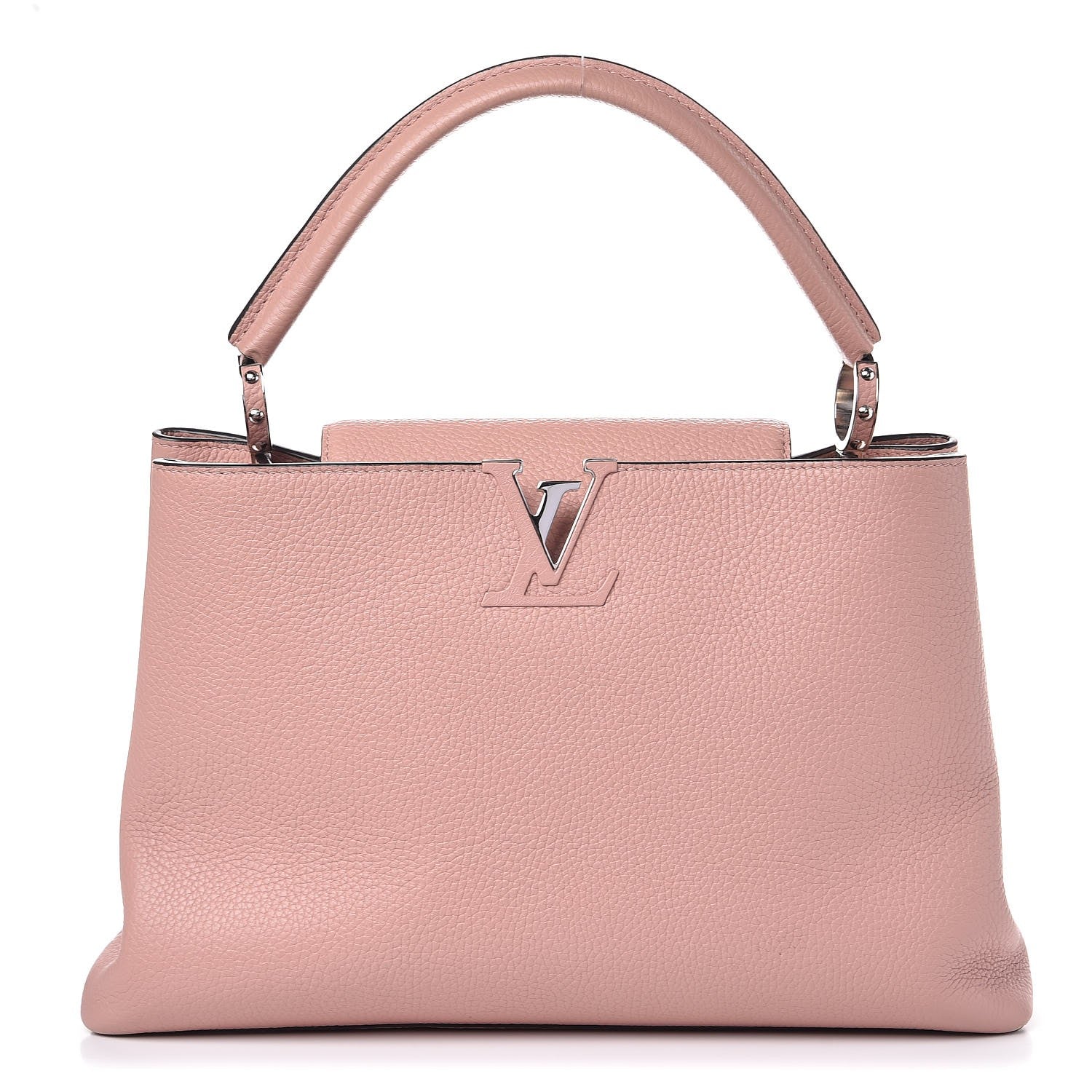 Louis Vuitton Taurillon Capucines MM Magnolia 1 of 7