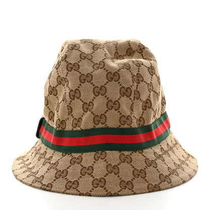Gucci Monogram Web Bucket Hat M Brown 6 of 8