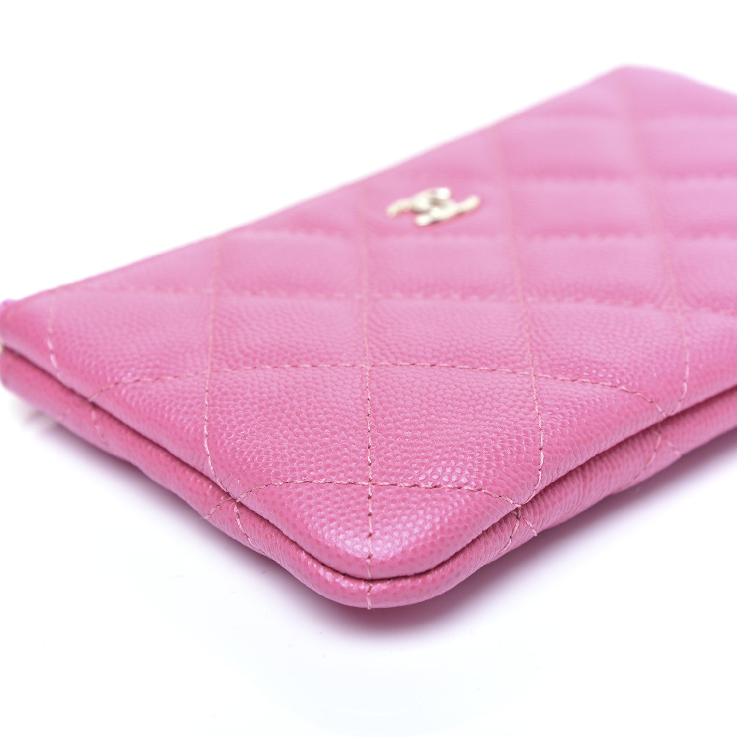 Chanel Caviar Quilted Small Cosmetic Case Pink 6 of 11