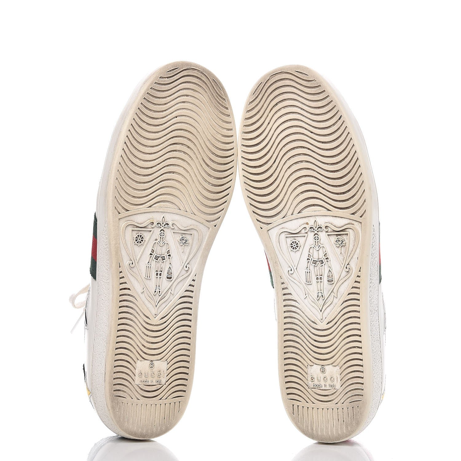 Gucci Calfskin Ayers Web Star Embroidered Womens Ace Sneakers 39 White Multi 7 of 14