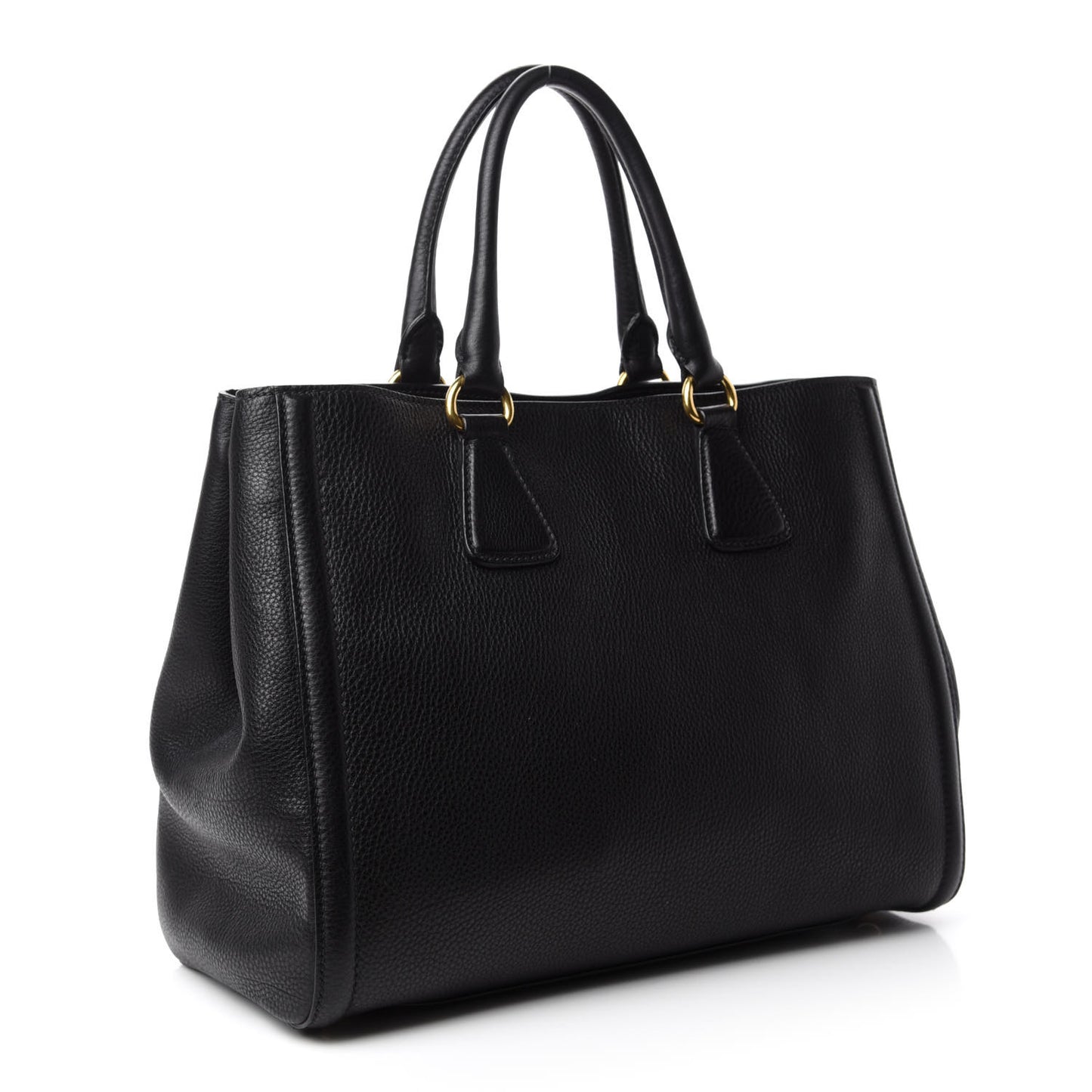 Vitello Daino Large Tote Black