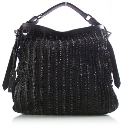 Burberry Ruched Ribbon Tote Black 1 of 9