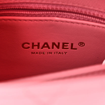 Chanel Caviar Quilted Extra Mini Coco Chain Handle Flap Pink 6 of 11