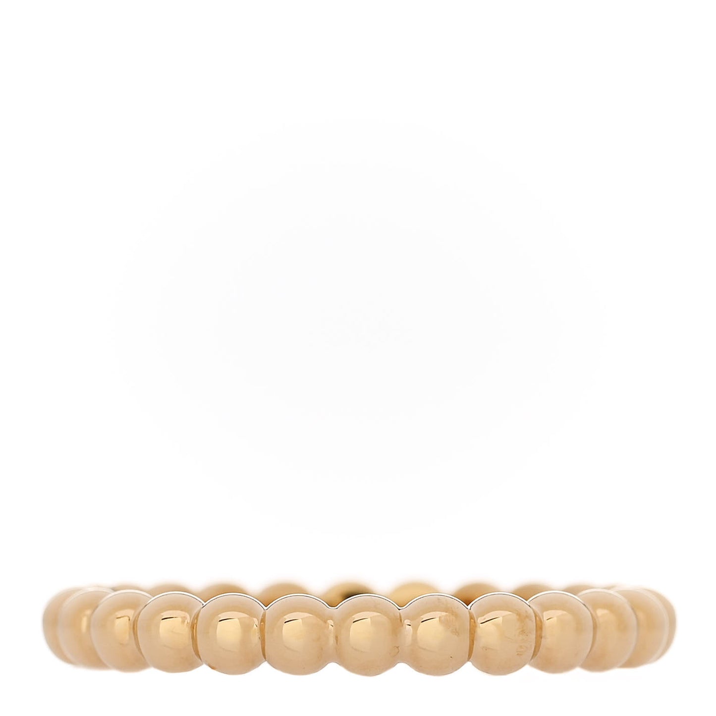 18K Yellow Gold Medium Perlee Ring 57 8