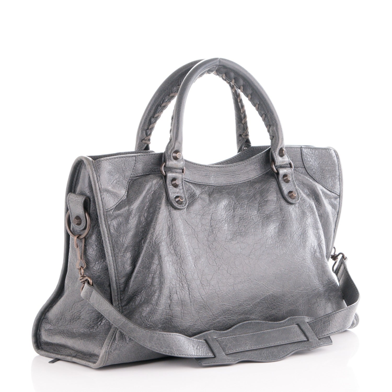 Balenciaga Agneau Classic Hardware City Gris Tarmac 3 of 7