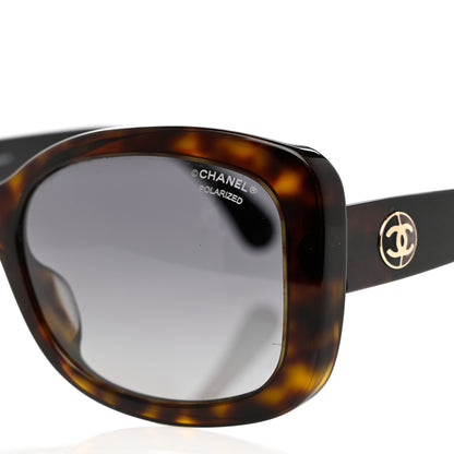 Chanel Acetate Polarized CC Sunglasses 5322 Marron Fonce Black 7 of 8