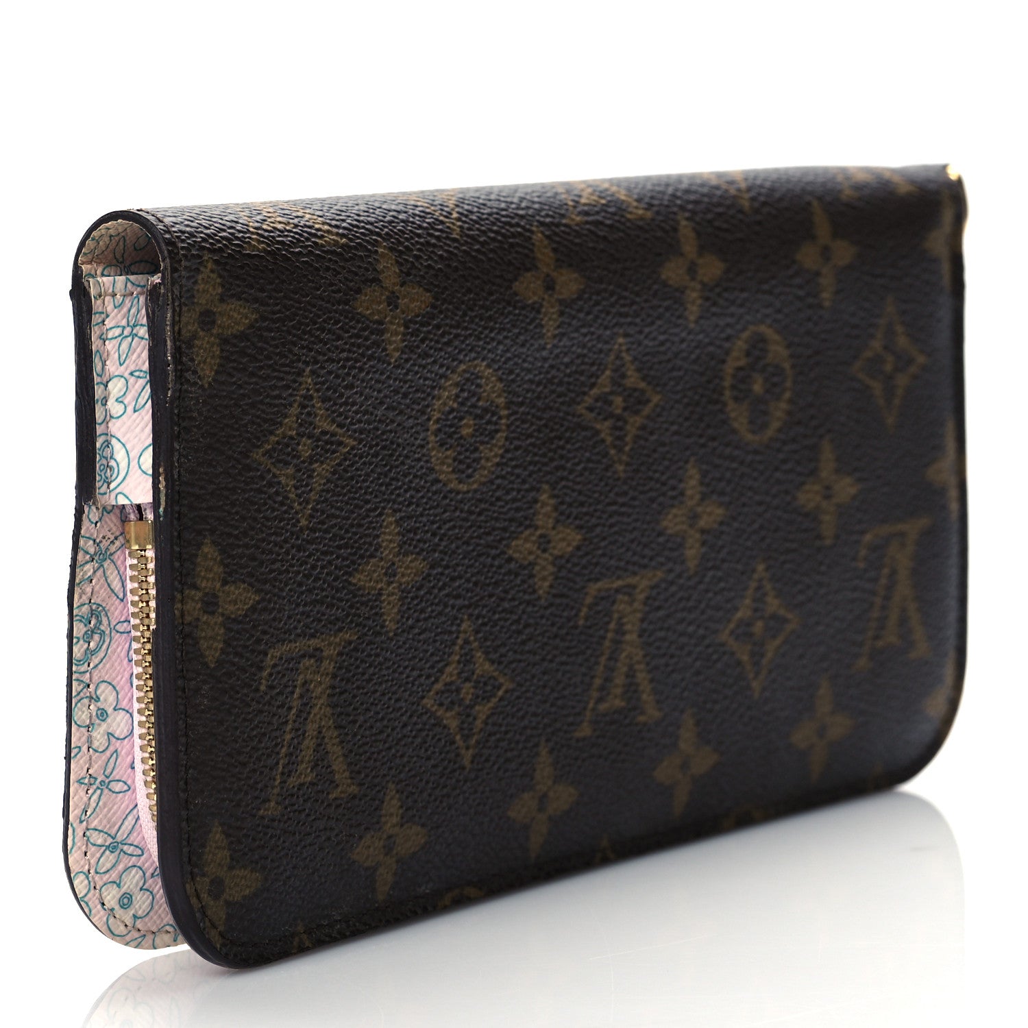 Louis Vuitton Monogram Fleuri Insolite Wallet Rose 3 of 9
