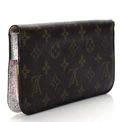 Louis Vuitton Monogram Fleuri Insolite Wallet Rose 3 of 9