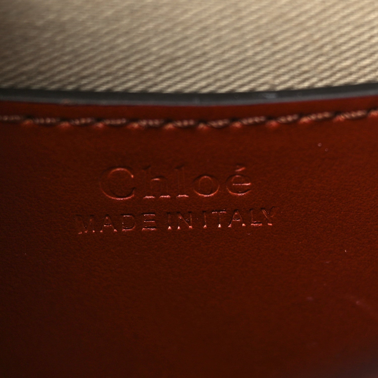 Chloe Calfskin Small Tess Bag Sepia Brown 6 of 6