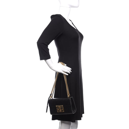 Gucci Guccissima Small Padlock Shoulder Bag Black 2 of 15