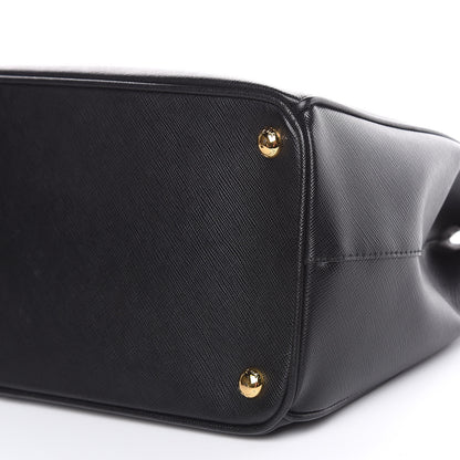 Prada Saffiano Medium Galleria Double Zip Tote Black 8 of 15