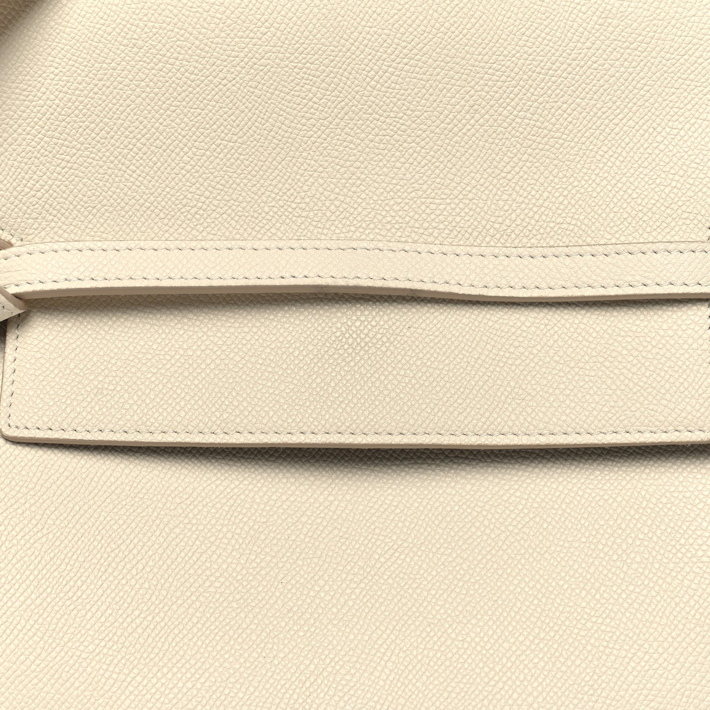 Grained Calfskin Mini Belt Bag White