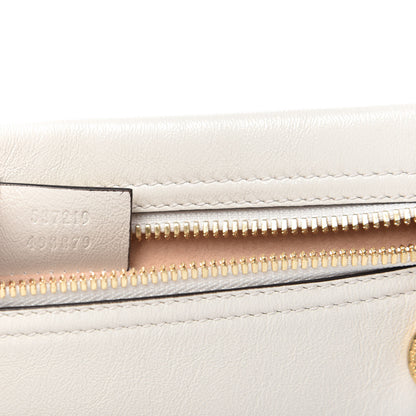 Gucci Calfskin Rajah Zip Chain Pouch White 7 of 7