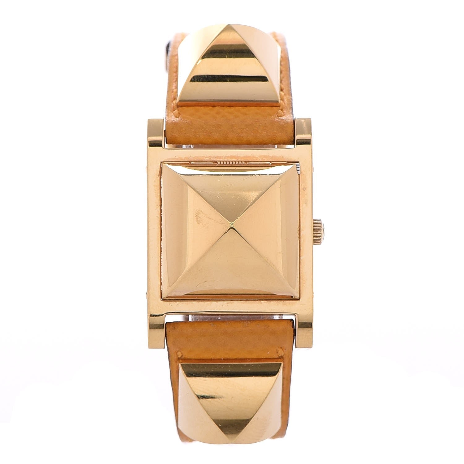 Hermes Stainless Steel Courchevel 23mm Medor Quartz Watch Jaune 1 of 10