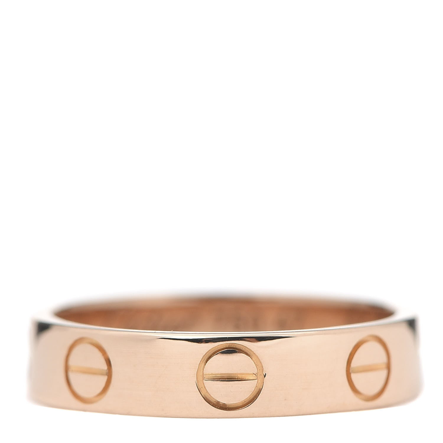 Cartier 18K Pink Gold 3.5mm LOVE Wedding Band Ring 47 4 1 of 4