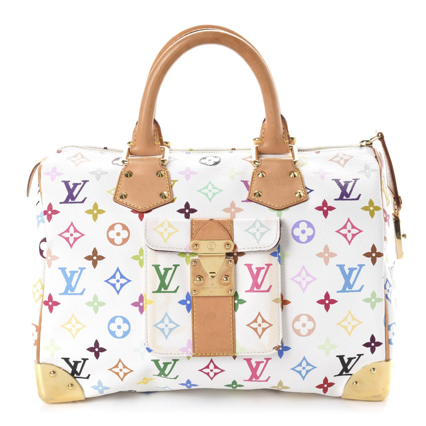 Monogram Multicolor Speedy 30 White