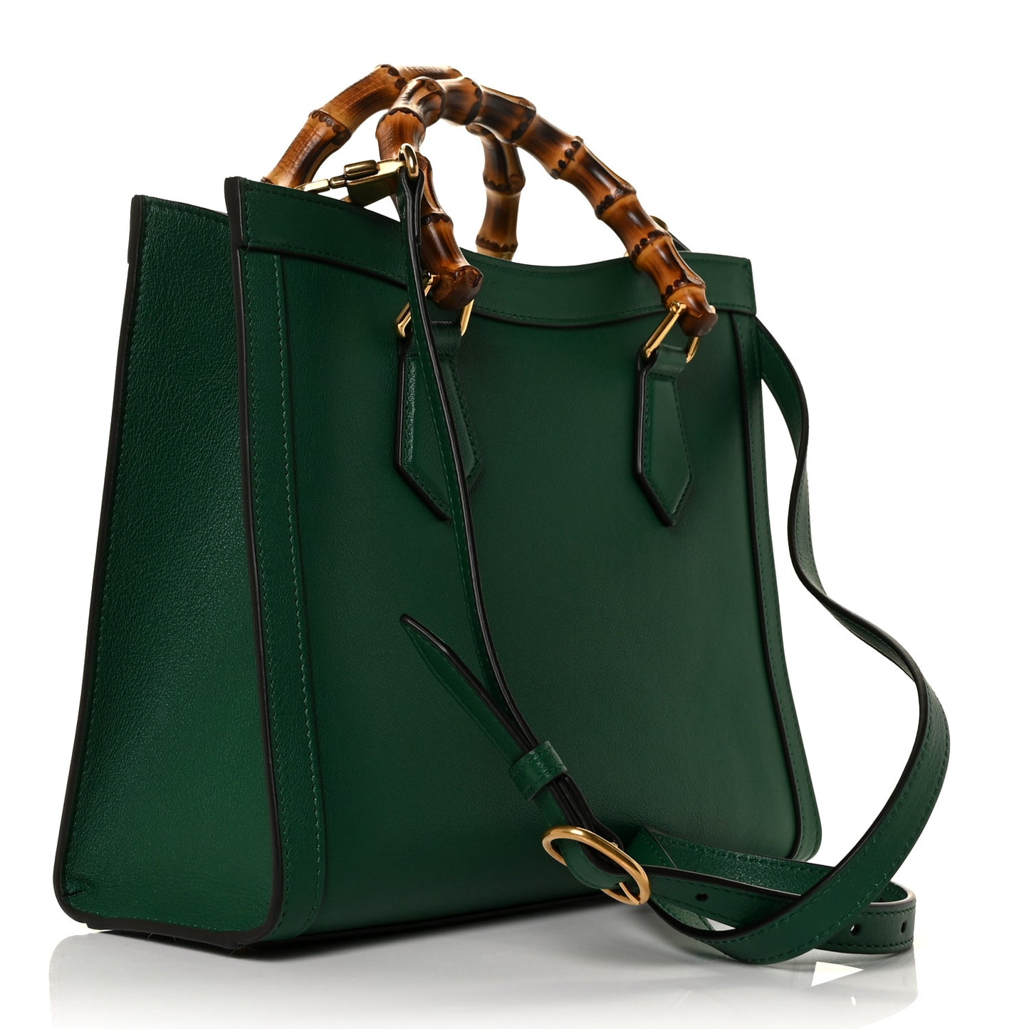 Calfskin Small Diana Tote Bag Green
