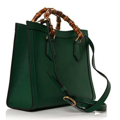 Gucci Calfskin Small Diana Tote Bag Green 2 of 7