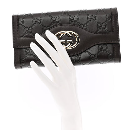 Gucci Guccissima Sukey Continental Wallet Chocolate 2 of 8