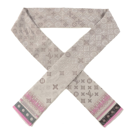 Louis Vuitton Silk Monogram Map Bandeau Pearl Pink 1 of 4