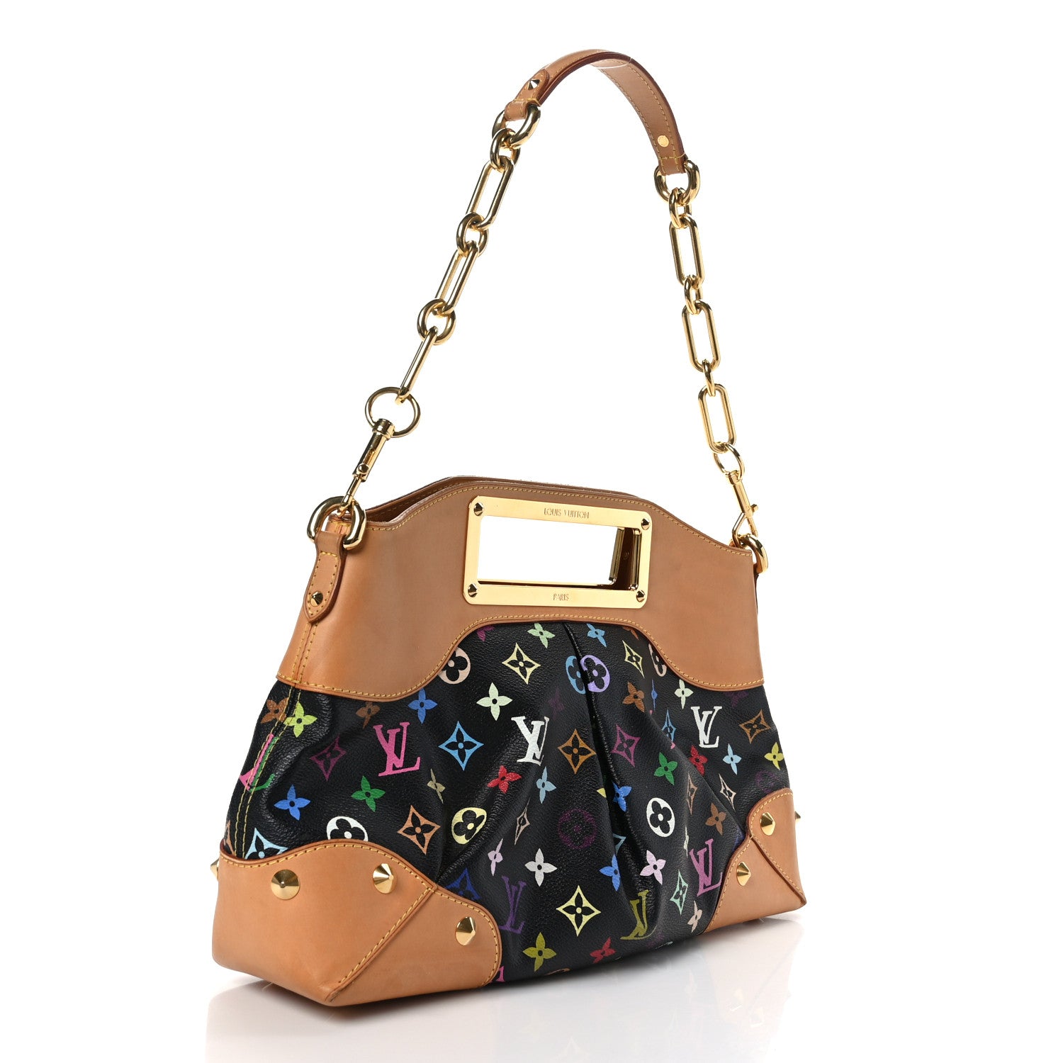 Louis Vuitton Monogram Multicolor Judy MM Black 3 of 8
