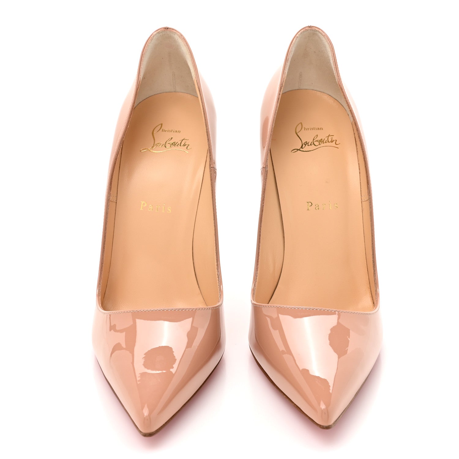 Christian Louboutin Patent So Kate 120 Pumps 40 Nude 3 of 9