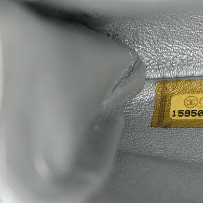Chanel Lambskin Quilted Clutch With Chain Flap Grey 6 of 13
