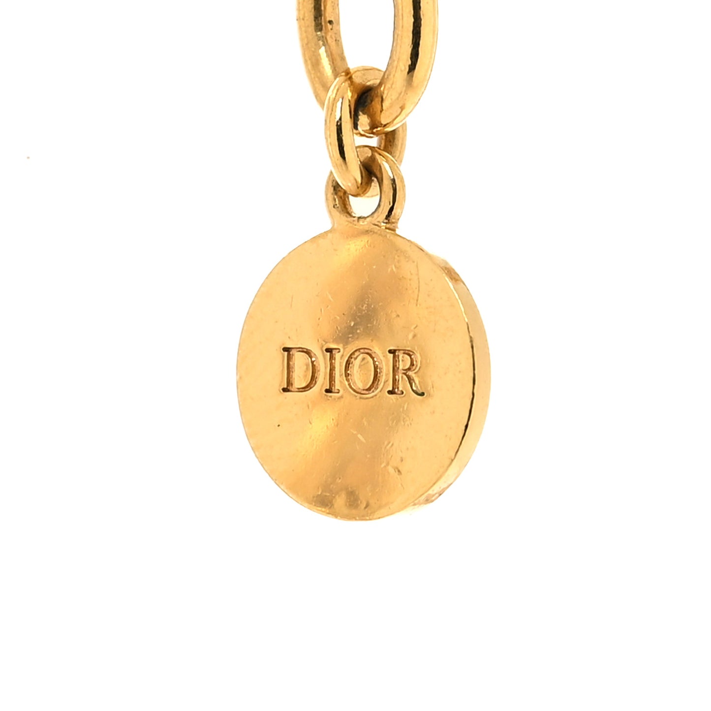 Metal CD Choker Necklace Gold
