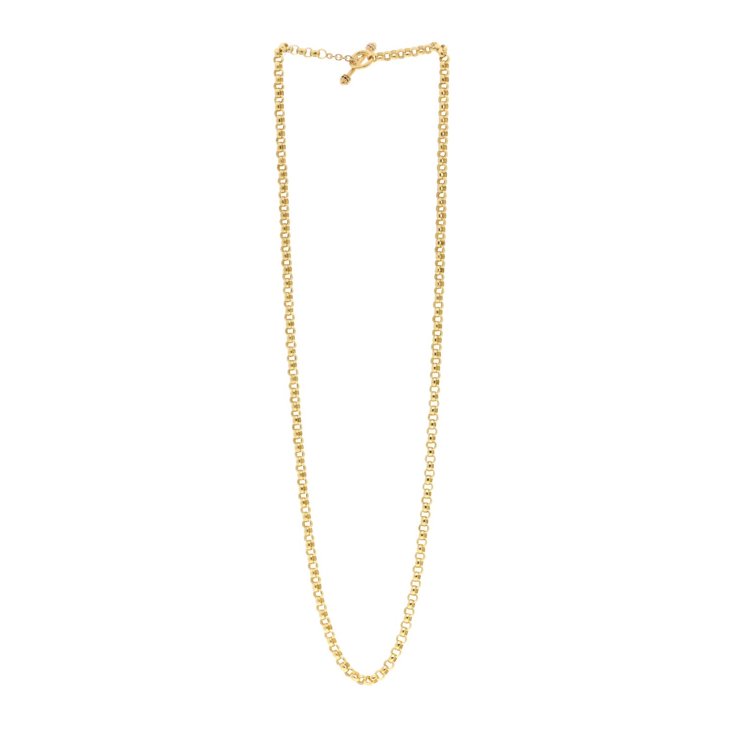 19K Yellow Gold Venezia Link Necklace 31"