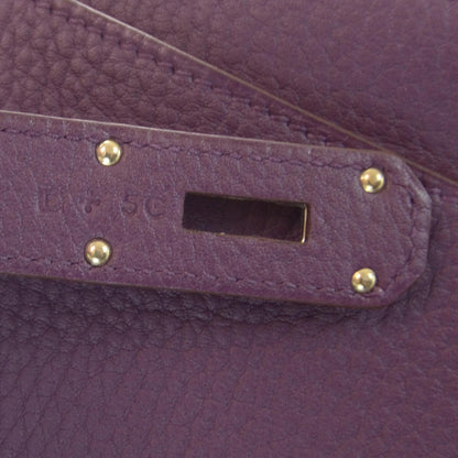 Hermes Taurillon Clemence Jypsiere 34 Violet 6 of 9