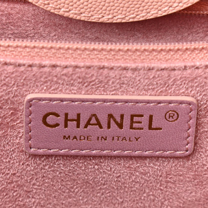 Chanel Caviar Medium Studded Deauville Tote Light Pink 6 of 12