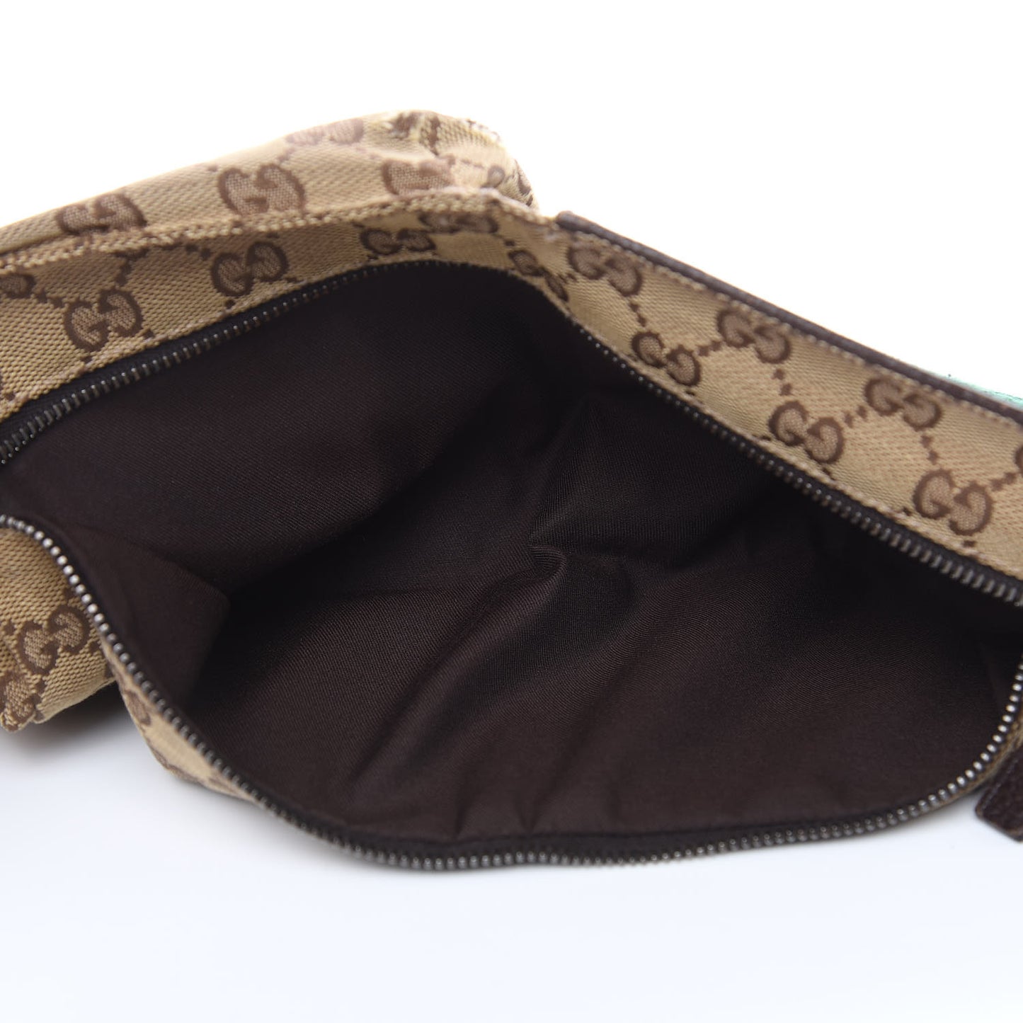 Monogram Web Belt Bag Dark Brown