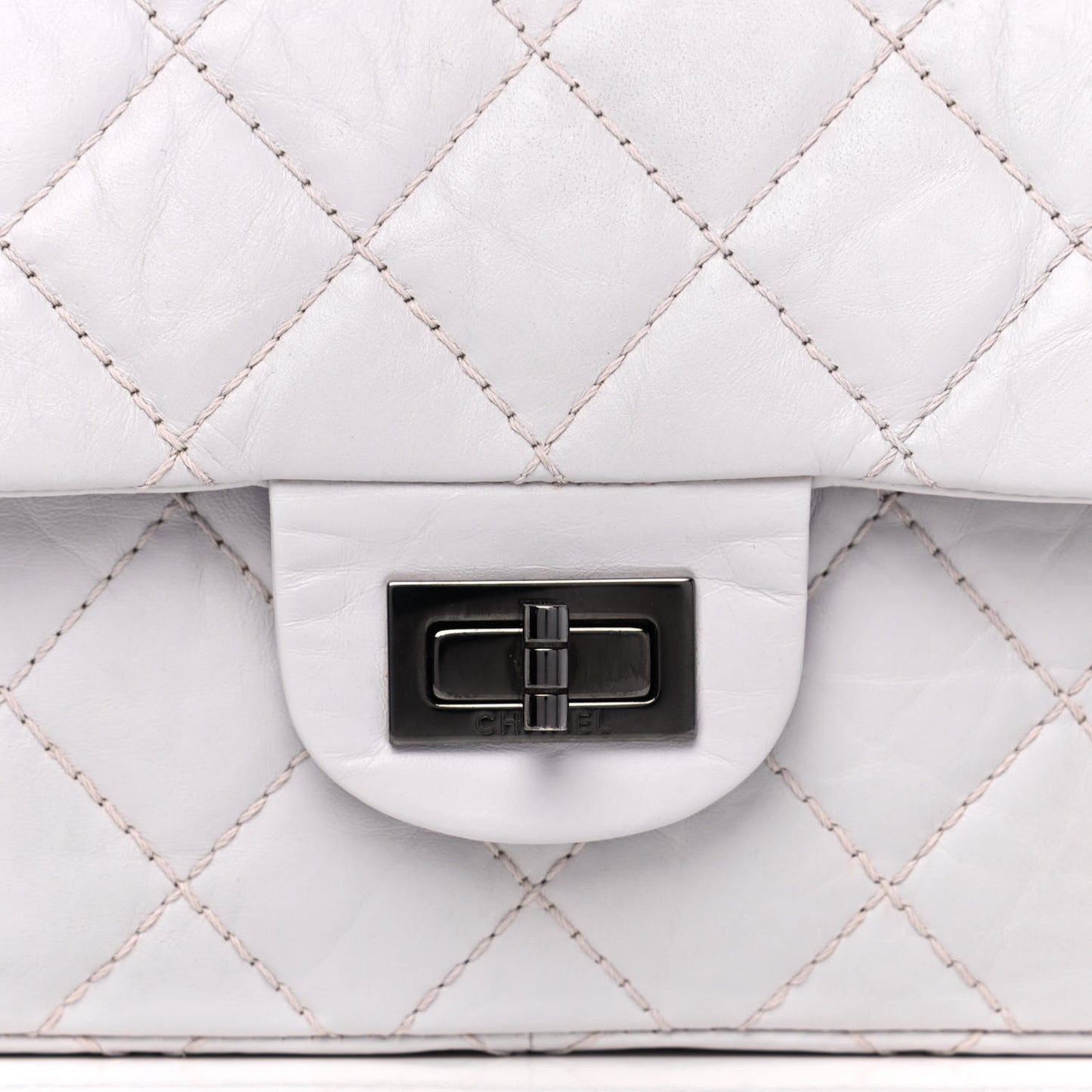 Aged Calfskin Quilted 2.55 Reissue 226 Flap Light Purple