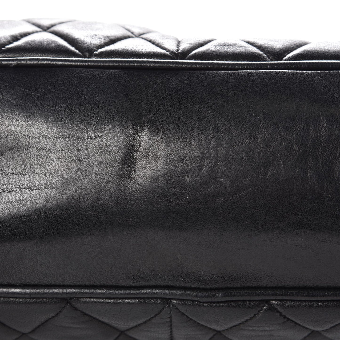 Lambskin Quilted Shoulder Bag Black