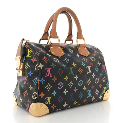Louis Vuitton Monogram Multicolor Speedy 30 Black 3 of 11