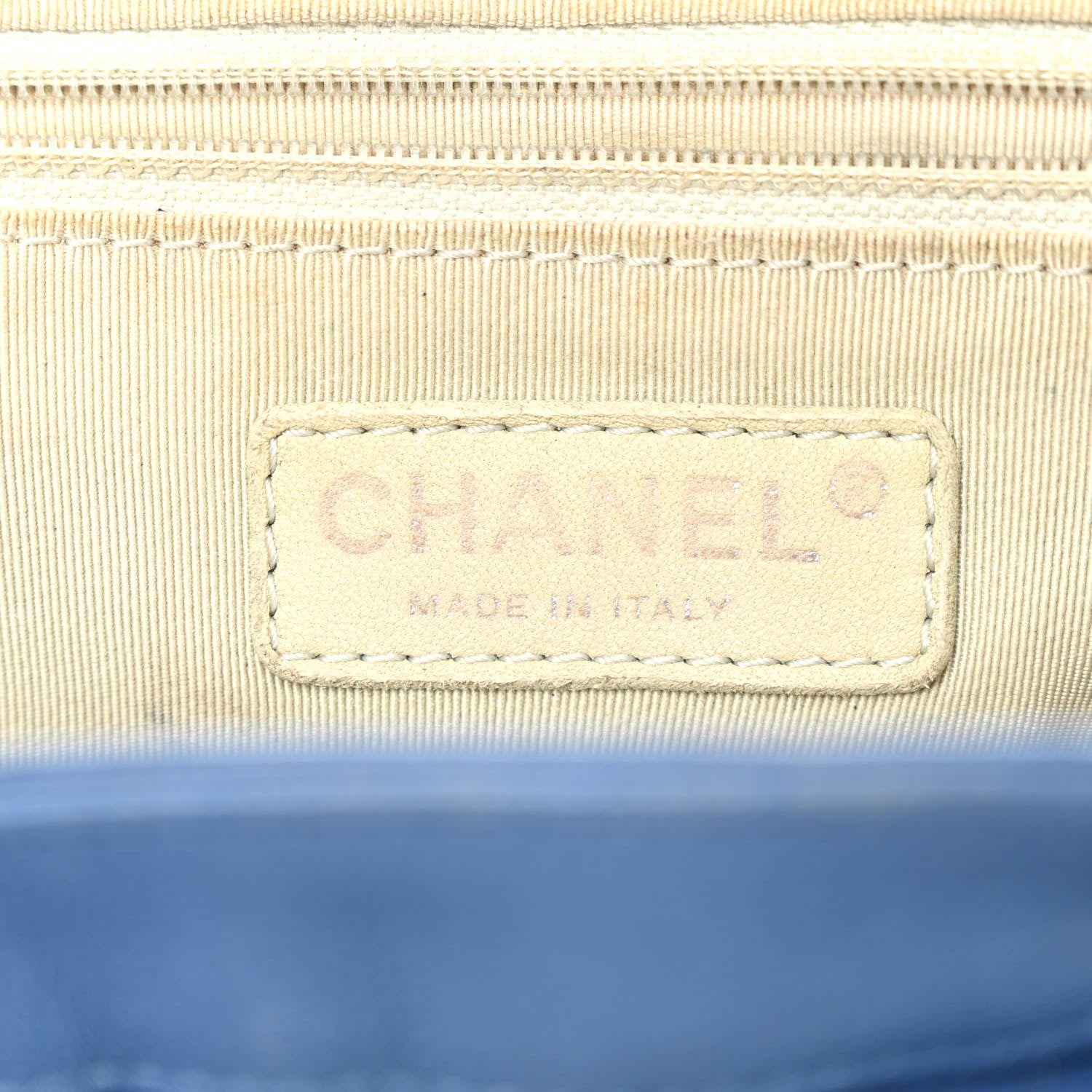 Chanel Washed Lambskin Quilted Medium Chain Around Messenger Blue 6 of 13