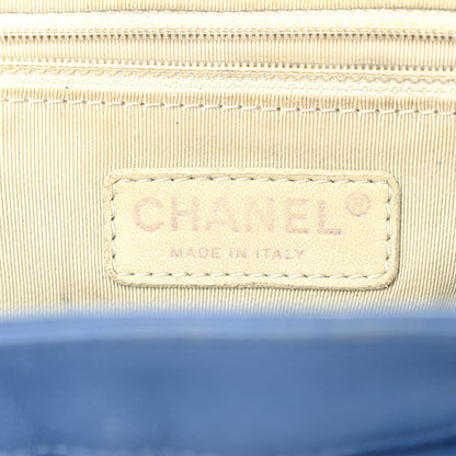 Chanel Washed Lambskin Quilted Medium Chain Around Messenger Blue 6 of 13