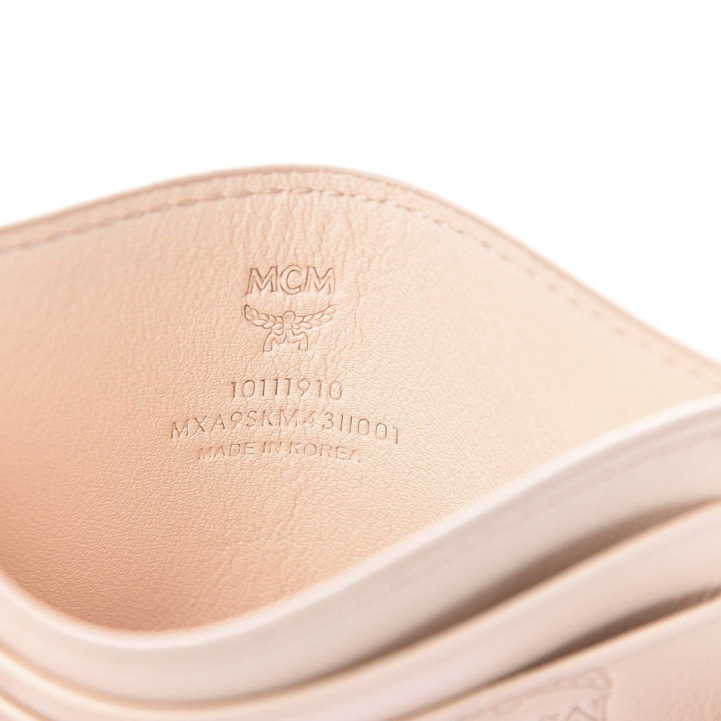 Calfskin Ottomar Monogram Mini Card Case Bisque