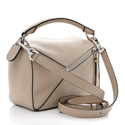 Loewe Grained Calfskin Small Puzzle Bag Sand 3 of 16