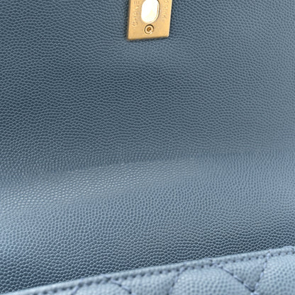 Chanel Caviar Quilted Mini Coco Handle Flap Blue 13 of 13