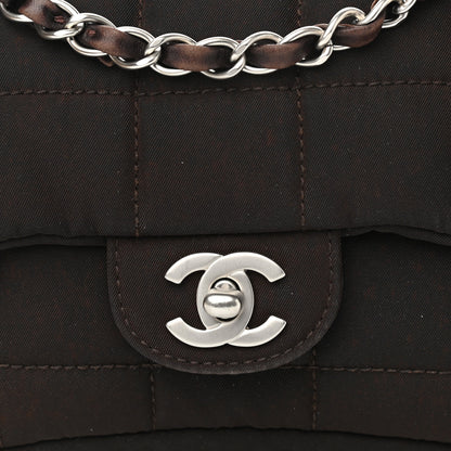 Chanel Nylon Square Quilted Flap Dark Brown 8 of 11