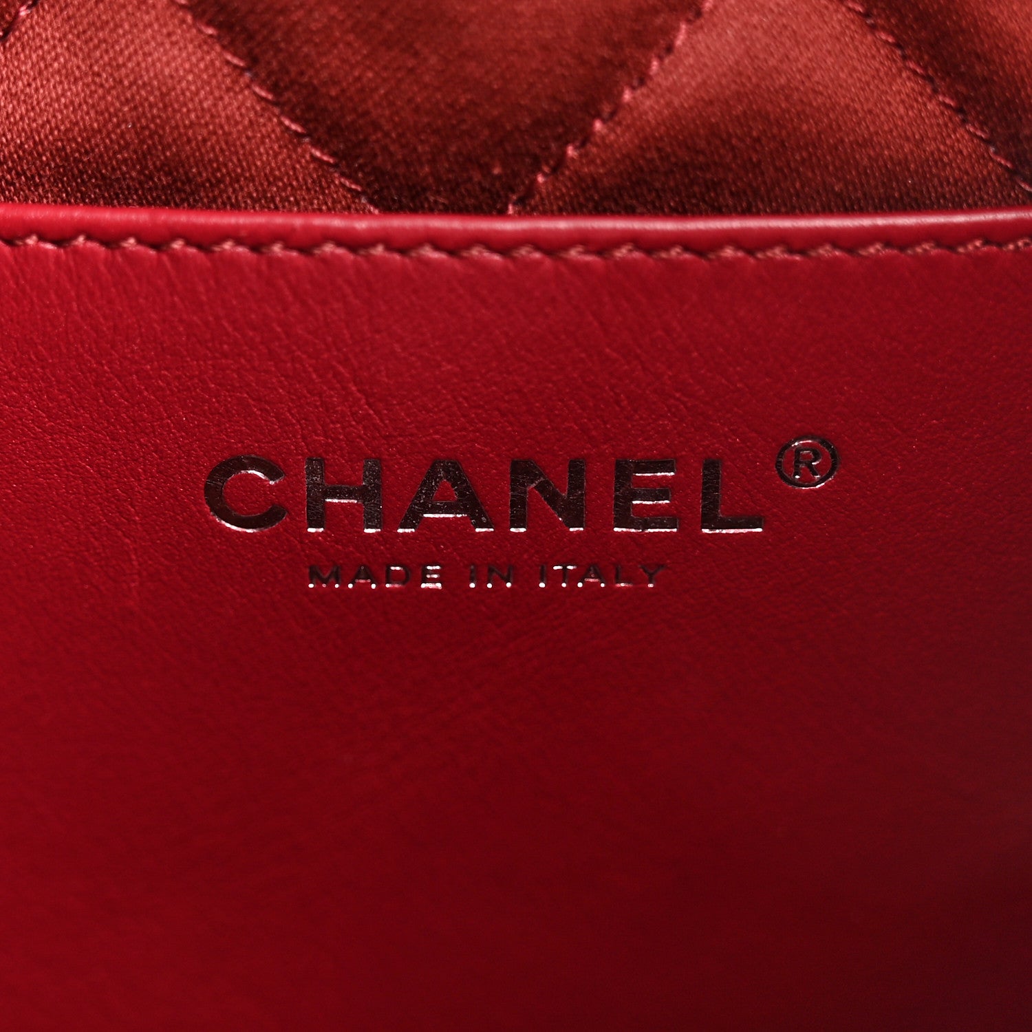 Chanel Shiny Calfskin Quilted Mini Chanel 22 Red 6 of 10