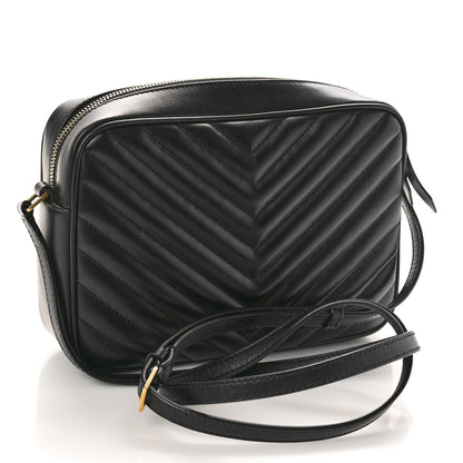 Saint Laurent Calfskin Matelasse Monogram Lou Camera Bag Black 3 of 10