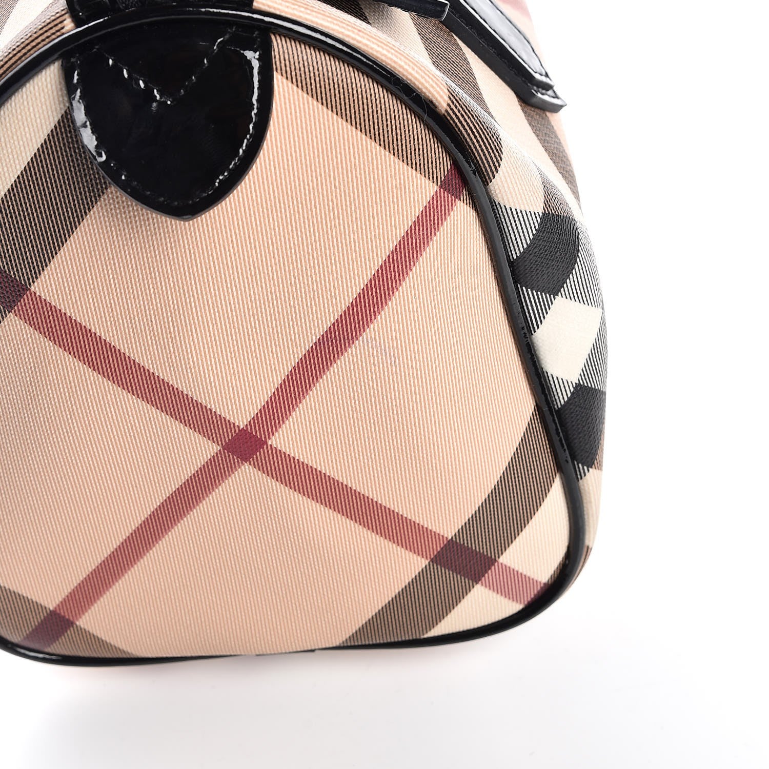 Burberry Supernova Check Patent Small Chester Bowling Bag 10 of 10