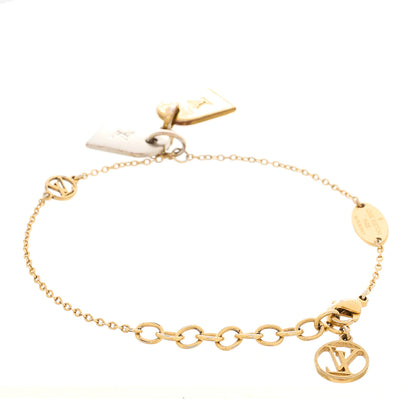 Louis Vuitton Brass Nanogram Bracelet Silver Gold 3 of 5