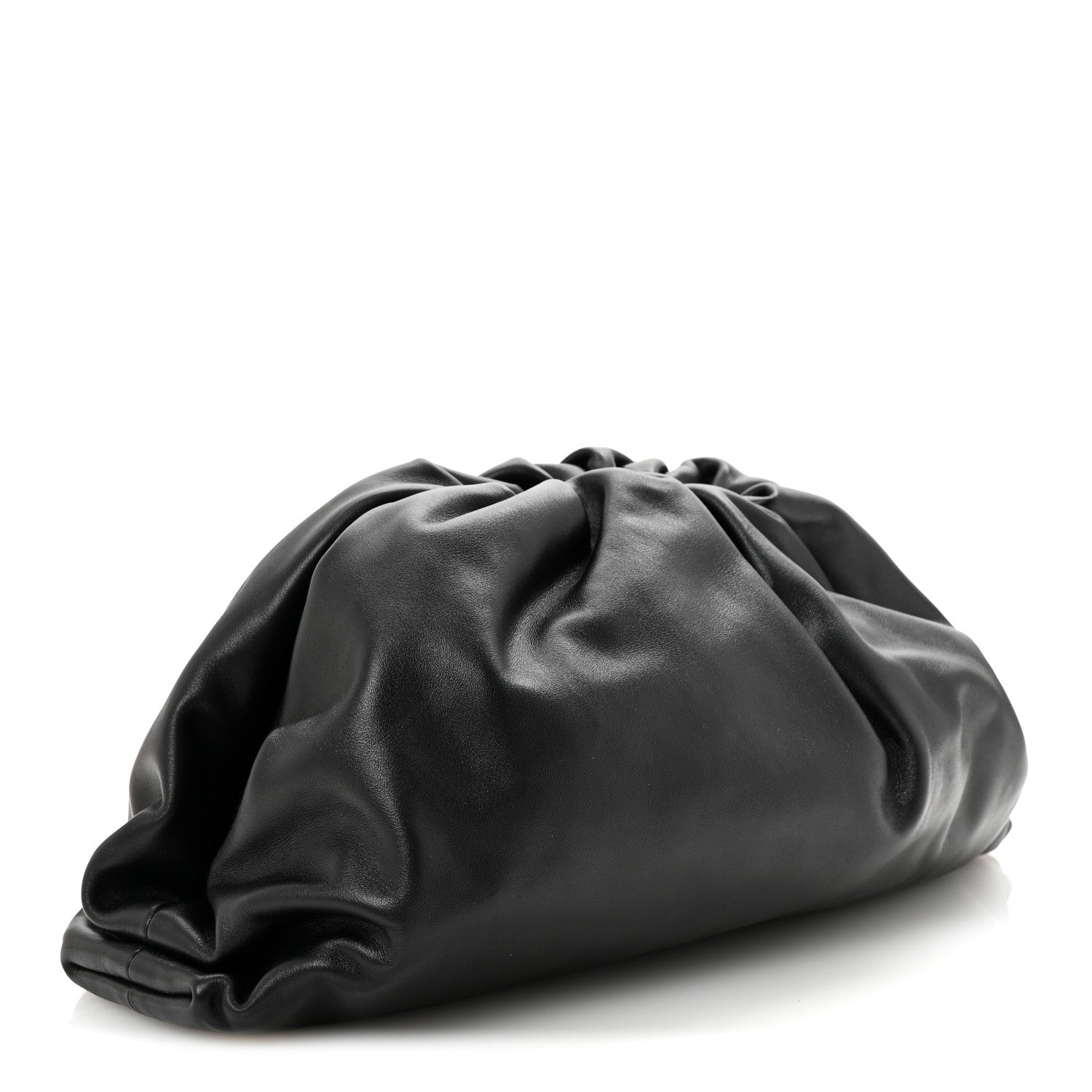 Bottega Veneta Smooth Butter Calf The Pouch Oversized Clutch Black 3 of 7