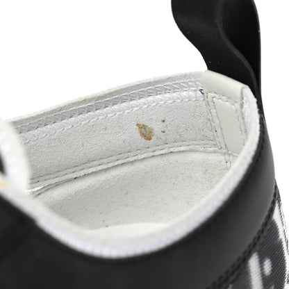Christian Dior Technical Canvas Mesh Oblique Printed Mens B23 Low Top Sneakers 40 Black White 10 of 10