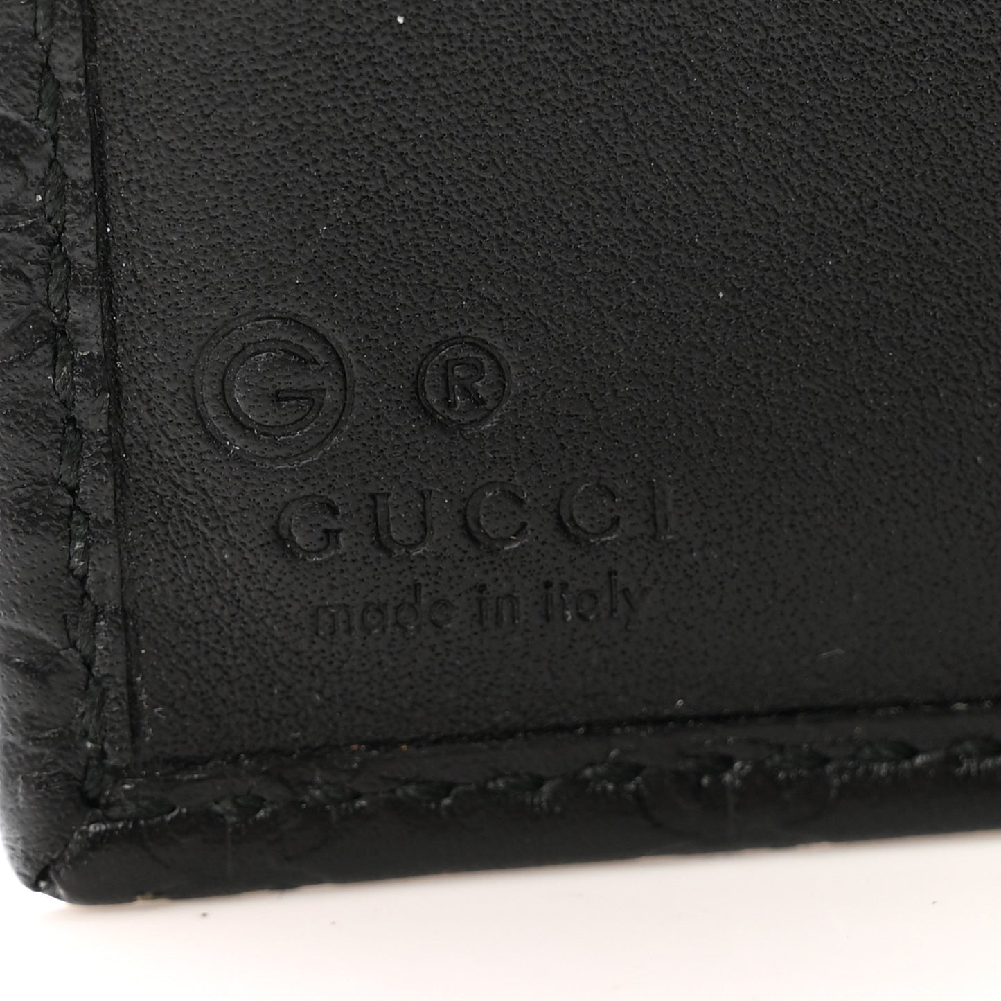 Microguccissima Flap Wallet Black