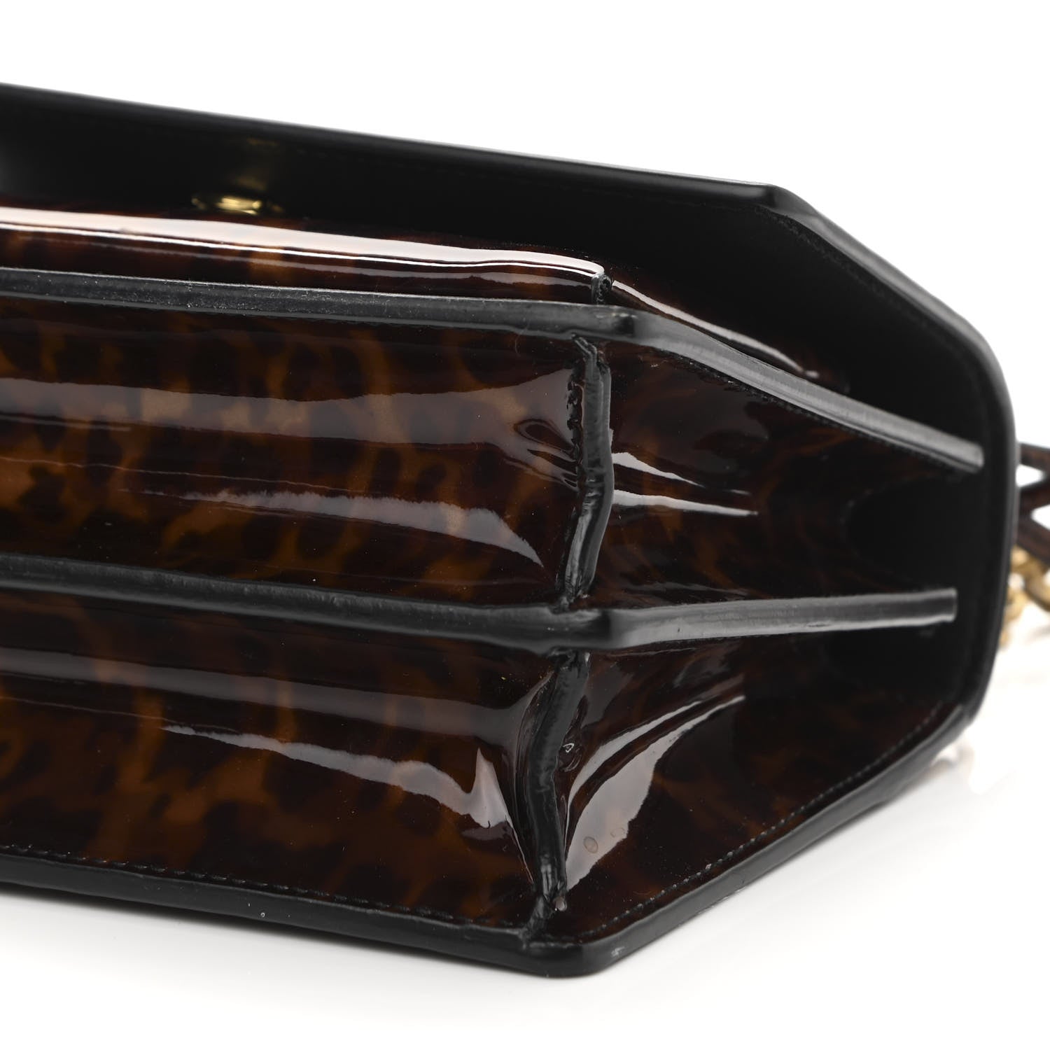 Saint Laurent Patent Small Monogram Sunset Tortoiseshell 10 of 11